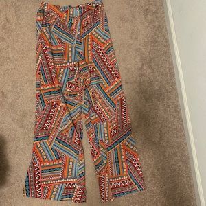 Pattern flowy pants